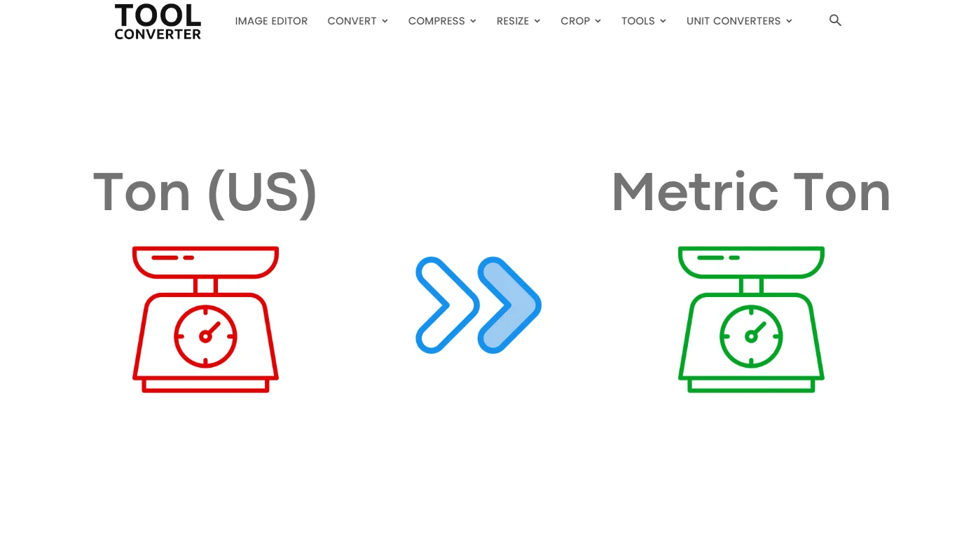 Ton (US) to Metric Ton Converter (US ton to t)